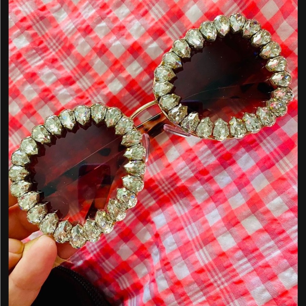 Real Swaroski stones special design sunglasses